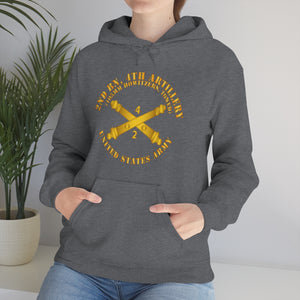 Unisex Heavy Blend™ Hooded Sweatshirt - Army - 2nd Bn 4th Field Artillery Regt - 105mm w Arty Br