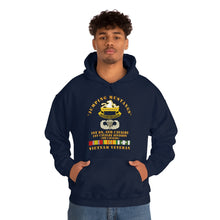 Load image into Gallery viewer, Unisex Heavy Blend Hooded Sweatshirt - Army - Jumping Mustangs w DUI - ABN Basic - 1st Bn 8th Cav w VN
