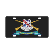 Load image into Gallery viewer, Army - 327th Infantry Regiment - DUI w Br - Ribbon X 300 Classic License Plate
