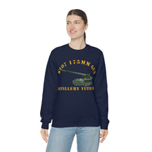 Load image into Gallery viewer, Unisex Heavy Blend Crewneck Sweatshirt - Army - M107 - 175mm Gun - Artillery Veteran
