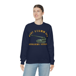 Unisex Heavy Blend Crewneck Sweatshirt - Army - M107 - 175mm Gun - Artillery Veteran