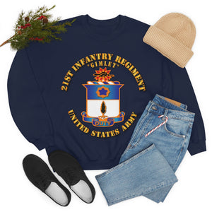 Unisex Heavy Blend Crewneck Sweatshirt - Army - 21st Infantry Regt - Gimlet