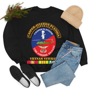 Unisex Heavy Blend Crewneck Sweatshirt - Army - Casper Aviation Platoon - Vietnam Veteran - w Txt