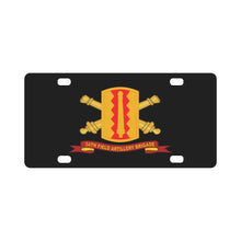 Load image into Gallery viewer, Army - 54th Field Artillery Brigade - SSI w Br - Ribbon Classic License Plate
