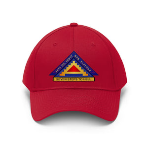 Unisex Twill Hat - 34th Infantry Dog Scout Platoon - 7th Army - Direct to Garment (DTG) - Printed