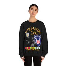 Load image into Gallery viewer, Unisex Heavy Blend Crewneck Sweatshirt - Army - 17th Cavalry (Air CAv) - 11th Airborne Division w SVC
