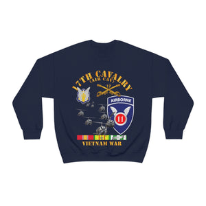 Unisex Heavy Blend Crewneck Sweatshirt - Army - 17th Cavalry (Air CAv) - 11th Airborne Division w SVC