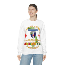 Load image into Gallery viewer, Unisex Heavy Blend Crewneck Sweatshirt - Army - Vietnam Combat Vet - 1st Bn 61st Infantry - 5th Inf Div Ssi
