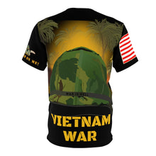 Load image into Gallery viewer, Unisex AOP - Vietnam War Helmet - War is Hell! Don&#39;t Tread on Me
