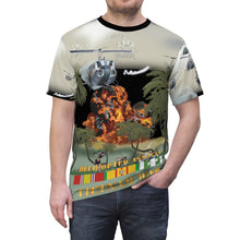 Load image into Gallery viewer, Unisex Cut &amp; Sew Tee (AOP) - Helicopter Assault Against Viet Cong  - Vietnam War
