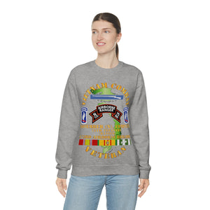 Unisex Heavy Blend Crewneck Sweatshirt - Army - Vietnam Combat Vet - N Co 75th Infantry (Ranger) - 173rd Airborne Bde SSI