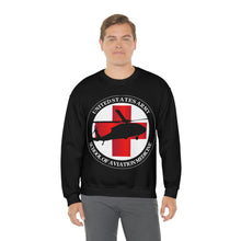 Load image into Gallery viewer, Unisex Heavy Blend Crewneck Sweatshirt - Army MEDEVAC Critical Care Flight Paramedics V1
