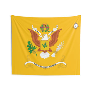 Indoor Wall Tapestries -  3rd Battalion, 12th Cavalry Regiment  - Always Ready - Regimental Colors Tapestry