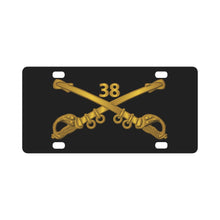 Load image into Gallery viewer, Army - 38th Cavalry Branch wo Txt Classic License Plate
