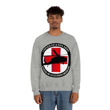 Load image into Gallery viewer, Unisex Heavy Blend Crewneck Sweatshirt - Army MEDEVAC Critical Care Flight Paramedics V1
