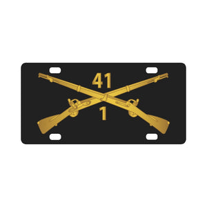 Army - 1st Bn, 41st Infantry wo Txt Classic License Plate