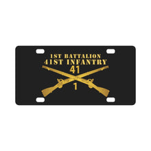 Load image into Gallery viewer, Army - 1st Bn 41st Infantry X 300 - Hat Classic License Plate
