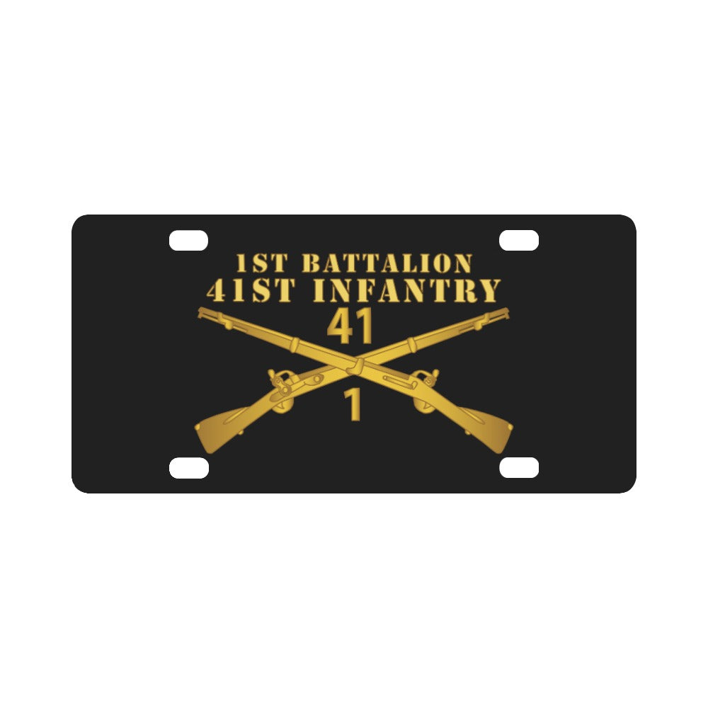 Army - 1st Bn 41st Infantry X 300 - Hat Classic License Plate