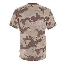Load image into Gallery viewer, AOP Tee - Military Chocolate Chip Desert Camouflage Shirt
