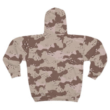 Load image into Gallery viewer, AOP Unisex Zip Hoodie - Military Chocolate Chip Desert Camouflage
