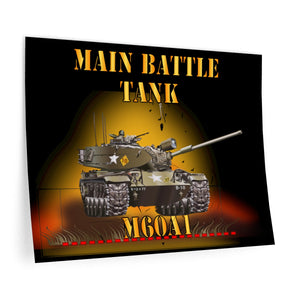 Wall Decals - Main Battle Tank - M60A1 w Fire- Right Face