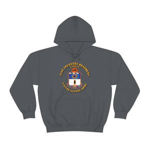Unisex Heavy Blend Hooded Sweatshirt - Army - 21st Infantry Regt - Gimlet