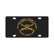 Load image into Gallery viewer, Army - 1st Squadron, 180th Cavalry Branch - Oklahoma Warriors - US Army X 300 Classic License Plate
