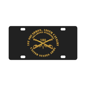 Army - 1st Squadron, 180th Cavalry Branch - Oklahoma Warriors - US Army X 300 Classic License Plate