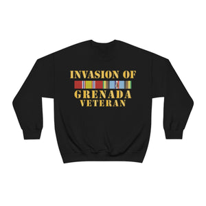 Unisex Heavy Blend Crewneck Sweatshirt - Army - Grenada Invasion Veteran w EXP SVC