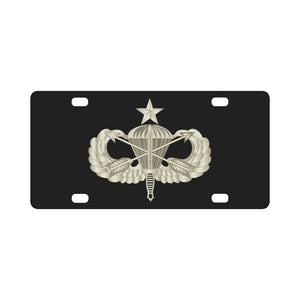 Army - Senior Airborne w Crossed Arrrows Dagger Classic License Plate