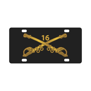 Army - 16th Cavalry Branch wo Txt Classic License Plate