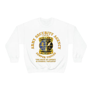 Unisex Heavy Blend Crewneck Sweatshirt - Army Security Agency - DUI - Always Vigilante