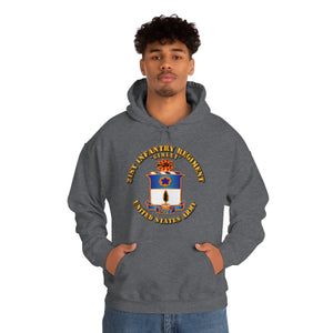 Unisex Heavy Blend Hooded Sweatshirt - Army - 21st Infantry Regt - Gimlet