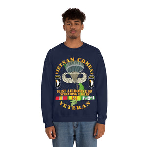 Unisex Heavy Blend Crewneck Sweatshirt - Vietnam Combat Veteran w 101st Airborne Div SSI V1