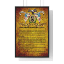 Load image into Gallery viewer, Premium Framed Vertical Poster - Emancipation Proclamation - January 1, 1863
