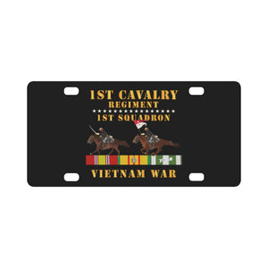 Army - 1st Squadron, 1st Cavalry Regiment - Vietnam War wt 2 Cav Riders and VN SVC X300 Classic License Plate