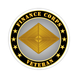 Kiss-Cut Stickers - Army - Finance Corps Veteran