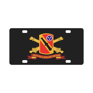 Army - 196th Field Artillery Brigade SSI w Br - Ribbon X 300 Classic License Plate