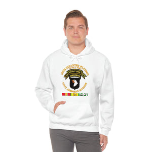 Unisex Heavy Blend Hooded Sweatshirt - Army - 58th Infantry Platoon - Scout Dog - w VN SVC