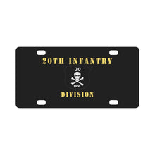 Load image into Gallery viewer, Army - 20th Infantry Division X 300 - Hat Classic License Plate
