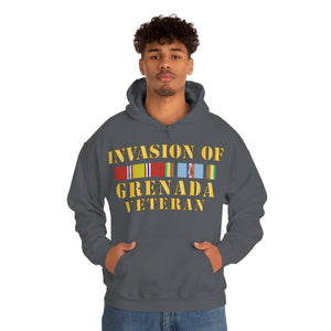 Unisex Heavy Blend™ Hooded Sweatshirt - Army - Grenada Invasion Veteran w EXP SVC