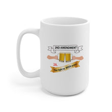 Load image into Gallery viewer, Ceramic Mug 15oz - 2nd Amendment 2A - The right to Beer Arms X 300
