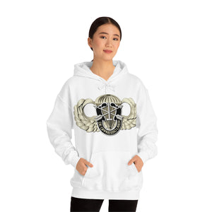 Unisex Heavy Blend Hooded Sweatshirt - SOF - Airborne Badge - SF - DUI