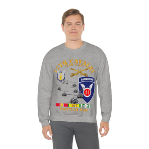 Unisex Heavy Blend Crewneck Sweatshirt - Army - 17th Cavalry (Air CAv) - 11th Airborne Division w SVC