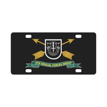 Load image into Gallery viewer, Army - 5th Special Forces Group - Flash w Br - Ribbon X 300 Classic License Plate
