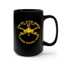 Load image into Gallery viewer, Black Mug 15oz - Army - 2nd Bn 67th Armor - Armor Branch
