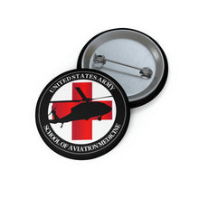 Load image into Gallery viewer, Custom Pin Buttons - Army MEDEVAC Critical Care Flight Paramedics V1
