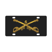 Load image into Gallery viewer, Army - 6th Cavalry Branch wo Txt Classic License Plate
