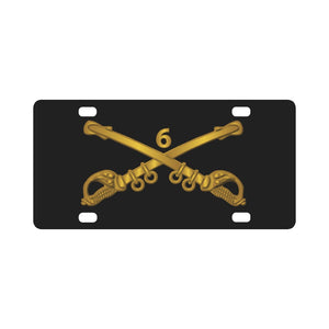 Army - 6th Cavalry Branch wo Txt Classic License Plate