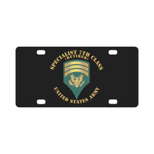 Load image into Gallery viewer, Army - Specialist 7th Class - SP7 - Retired Classic License Plate
